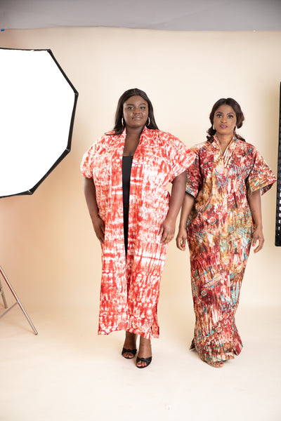 Adire Cotton Kimono: One Size